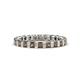 1 - Clarissa 3.00 mm Princess Cut Smoky Quartz Eternity Band 