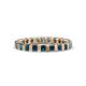 1 - Clarissa 3.00 mm Princess Cut Blue Diamond Eternity Band 