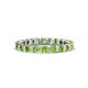 1 - Clarissa 3.00 mm Princess Cut Peridot Eternity Band 