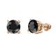 1 - Alina Black Diamond (6mm) Solitaire Stud Earrings 