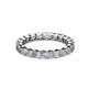 3 - Clarissa 3.00 mm Princess Cut Diamond Eternity Band 
