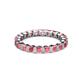3 - Clarissa 3.00 mm Princess Cut Pink Tourmaline Eternity Band 