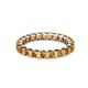 3 - Clarissa 3.00 mm Princess Cut Citrine Eternity Band 