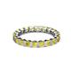 3 - Clarissa 3.00 mm Princess Cut Yellow Sapphire Eternity Band 
