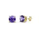 1 - Alina Iolite (4mm) Solitaire Stud Earrings 