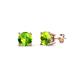 1 - Alina Peridot (4mm) Solitaire Stud Earrings 