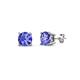1 - Alina Tanzanite (4mm) Solitaire Stud Earrings 