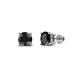1 - Alina Black Diamond (4mm) Solitaire Stud Earrings 