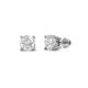 1 - Alina White Sapphire (4mm) Solitaire Stud Earrings 