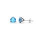 1 - Pema 4mm (0.44 ctw) Blue Topaz Martini Solitaire Stud Earrings 