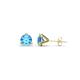 1 - Pema 4mm (0.44 ctw) Blue Topaz Martini Solitaire Stud Earrings 