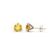 1 - Pema 4mm (0.40 ctw) Citrine Martini Solitaire Stud Earrings 