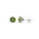 1 - Pema 4mm (0.63 ctw) Peridot Martini Solitaire Stud Earrings 