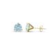 1 - Pema 4mm (0.44 ctw) Aquamarine Martini Solitaire Stud Earrings 