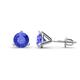 1 - Pema 6.5mm (1.84 ctw) Tanzanite Martini Solitaire Stud Earrings 