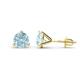 1 - Pema 6.5mm (1.74 ctw) Aquamarine Martini Solitaire Stud Earrings 