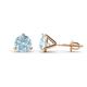 1 - Pema 6.5mm (1.74 ctw) Aquamarine Martini Solitaire Stud Earrings 