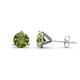 1 - Pema 6.5mm (2.20 ctw) Peridot Martini Solitaire Stud Earrings 