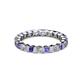 2 - Clarissa 3.00 mm Princess Cut Tanzanite and Diamond Eternity Band 
