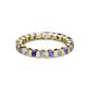 2 - Clarissa 3.00 mm Princess Cut Tanzanite and Diamond Eternity Band 