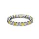 2 - Clarissa 3.00 mm Princess Cut Yellow Sapphire and Diamond Eternity Band 
