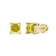 1 - Zoey Yellow Sapphire (4mm) Solitaire Stud Earrings 