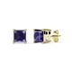 1 - Zoey Iolite (5.5mm) Solitaire Stud Earrings 