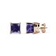 1 - Zoey Iolite (5.5mm) Solitaire Stud Earrings 
