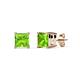 1 - Zoey Peridot (5.5mm) Solitaire Stud Earrings 