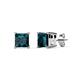 1 - Zoey London Blue Topaz (5.5mm) Solitaire Stud Earrings 