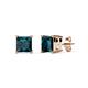 1 - Zoey London Blue Topaz (5.5mm) Solitaire Stud Earrings 