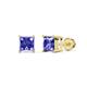 1 - Zoey Tanzanite (5.5mm) Solitaire Stud Earrings 