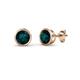 1 - Carys London Blue Topaz (4mm) Solitaire Stud Earrings 