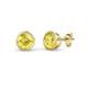 1 - Carys Yellow Sapphire (4mm) Solitaire Stud Earrings 