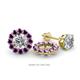 1 - Serena 0.53 ctw (2.00 mm) Round Amethyst Jackets Earrings 