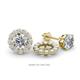 1 - Serena 0.76 ctw (2.00 mm) Round White Sapphire Jackets Earrings 