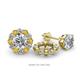 1 - Serena 2.00 mm Round Citrine and Diamond Jacket Earrings 