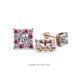 1 - Serena Pink Sapphire and Diamond Jacket Earrings 