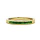 1 - Aaryn 2.00 mm Green Garnet Wedding Band 