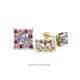 1 - Serena Pink Sapphire and Diamond Jacket Earrings 