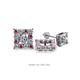 1 - Serena Pink Tourmaline and Diamond Jacket Earrings 