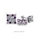 1 - Serena Amethyst and Diamond Jacket Earrings 