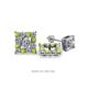 1 - Serena Peridot and Diamond Jacket Earrings 