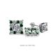 1 - Serena Emerald and Diamond Jacket Earrings 