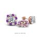 1 - Ambre Amethyst and Diamond Jacket Earrings 