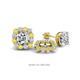 1 - Ambre Yellow Sapphire and Diamond Jacket Earrings 