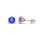 1 - Pema 5mm (0.95 ctw) Tanzanite Martini Solitaire Stud Earrings 