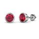 1 - Carys Ruby (5mm) Solitaire Stud Earrings 
