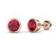 1 - Carys Ruby (5mm) Solitaire Stud Earrings 