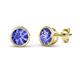 1 - Carys Tanzanite (5mm) Solitaire Stud Earrings 